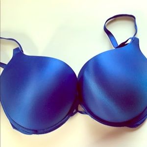 Royal blue push up bra